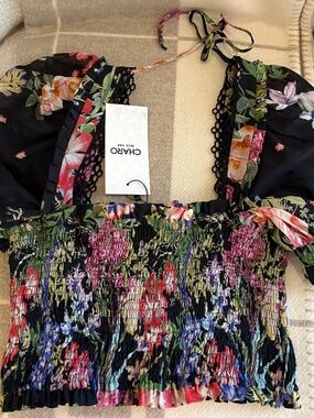 Charo Ruiz Ibiza Lirio floral-print top XL